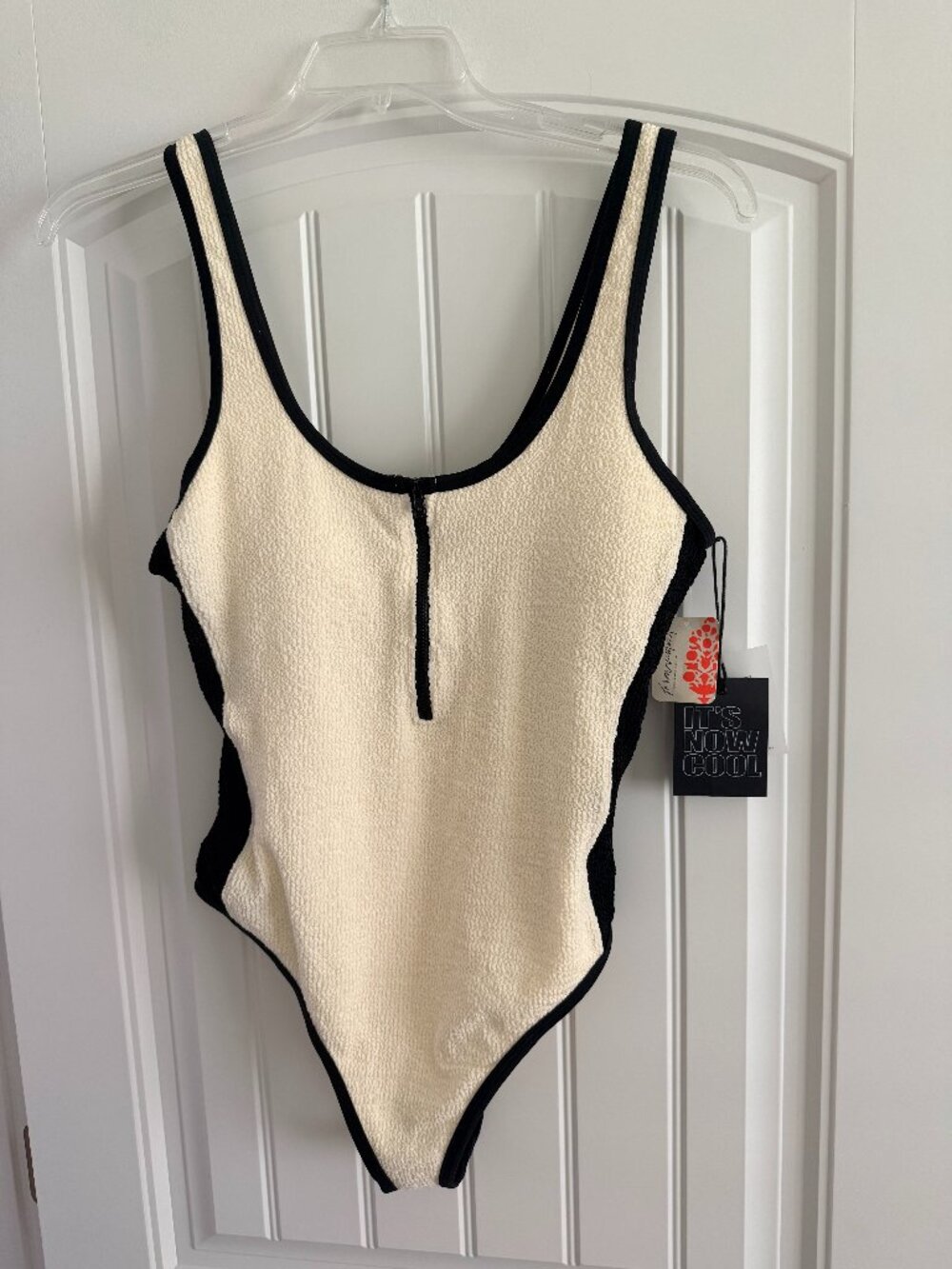 Brand New Free People Swimsuit - Size XL - Gorgeous Yellow Butter & Black - NWT